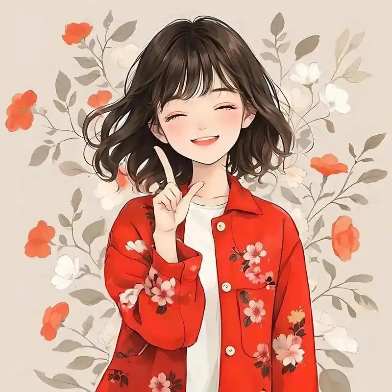 跨年红色系头像,愿2024不慌不忙,皆心之所向