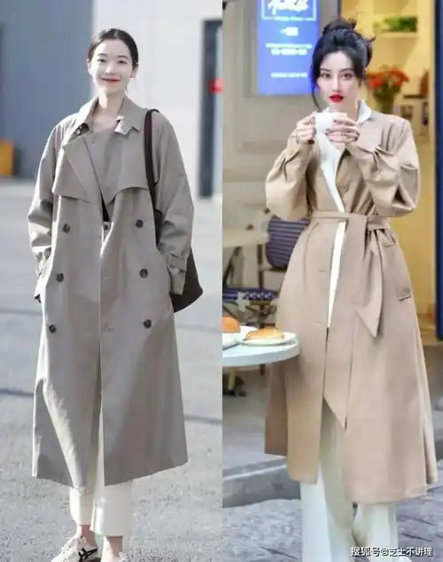原创风衣配小黑裤早都烂大街了今年这样穿才是真高级谁穿谁好看