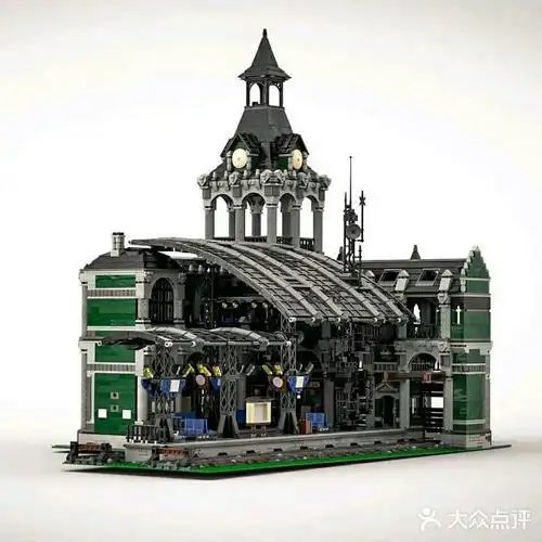 lego 欧式复古地铁车站大楼moc[可怜][可怜]精美华丽