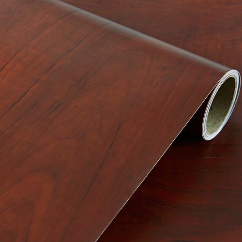 乐尔曼木纹贴纸自粘家具橱柜防水防油木门桌面翻新装饰加厚波音软片贴