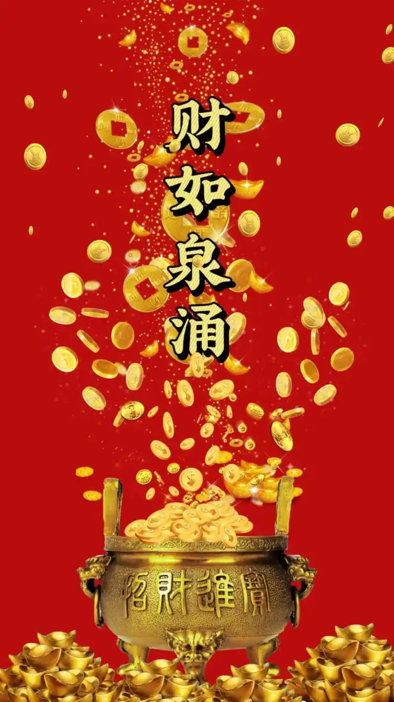 暴富系列图片.财神到,财源滚滚,发财暴富#图文伙伴计划 #高 - 抖音