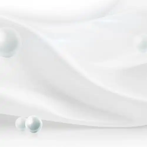 白色丝绸珍珠化妆品psd分层主图