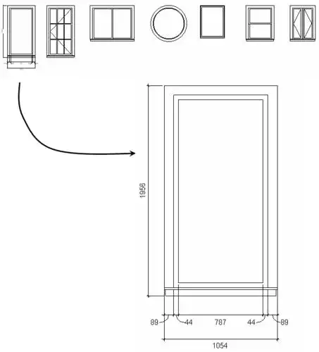 关于图例构件尺寸标注