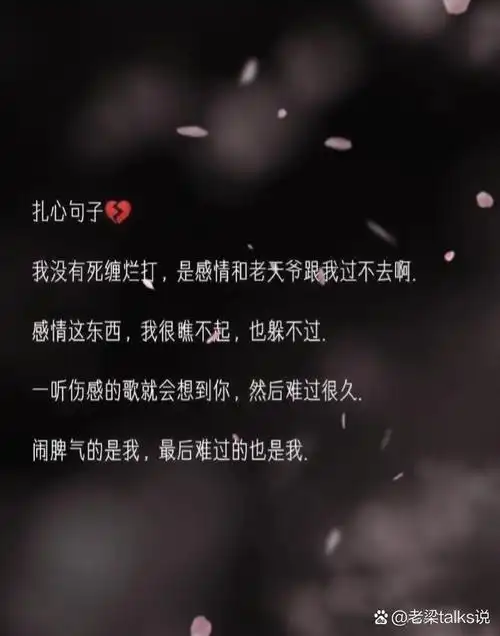 扎心句子,心酸句子,虐心句子,分手句子!