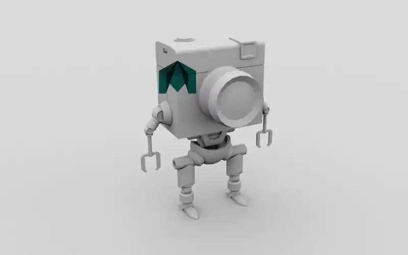 【maya零基础建模】简单小机器人模型制作,maya布线教程_哔哩哔哩