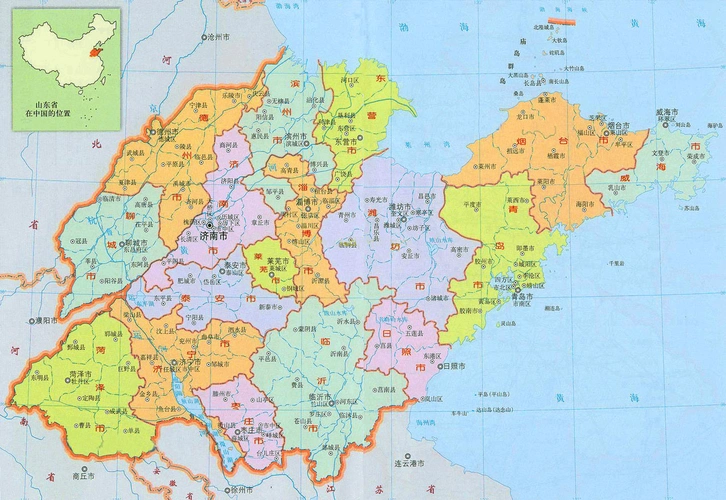 山东省地图