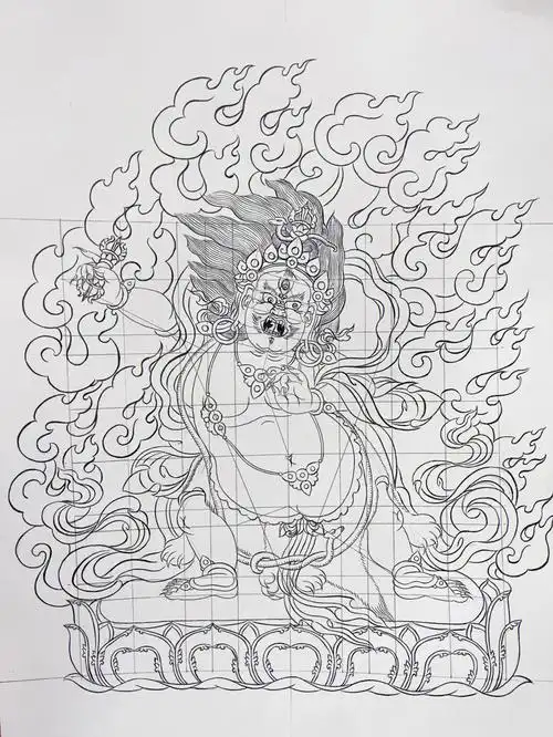 金刚手菩萨线稿练习