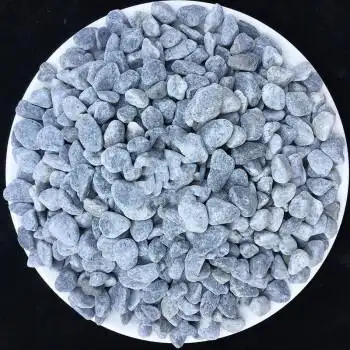 小白色石头鹅卵石庭院铺路铺地石头石子多肉铺面石头 灰石子0.6-0.