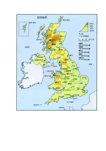 英国详细地图英文版