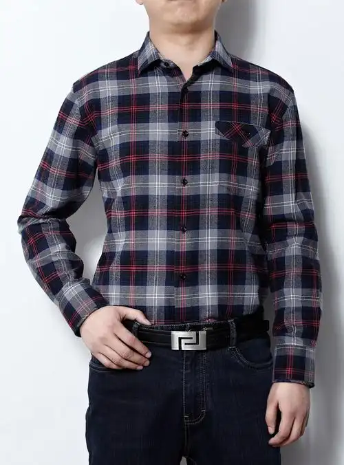 古典与时尚的结合格纹衬衫