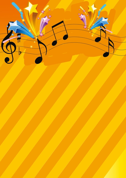 培训英文美术音乐招生海报背景素材