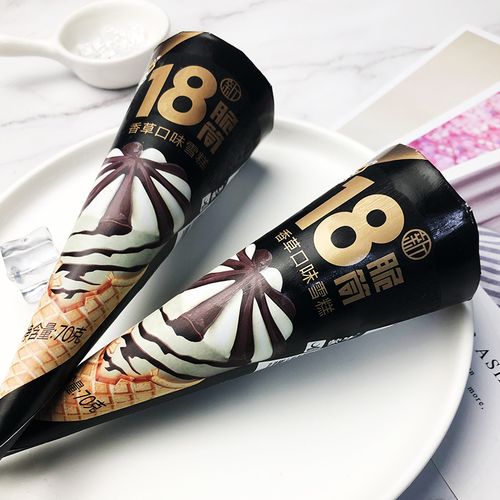 新品5支蒙牛随变18度脆筒香草味甜筒雪糕冰淇淋冰淇淋
