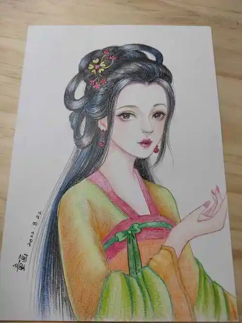 彩铅古风美女317 - 简书