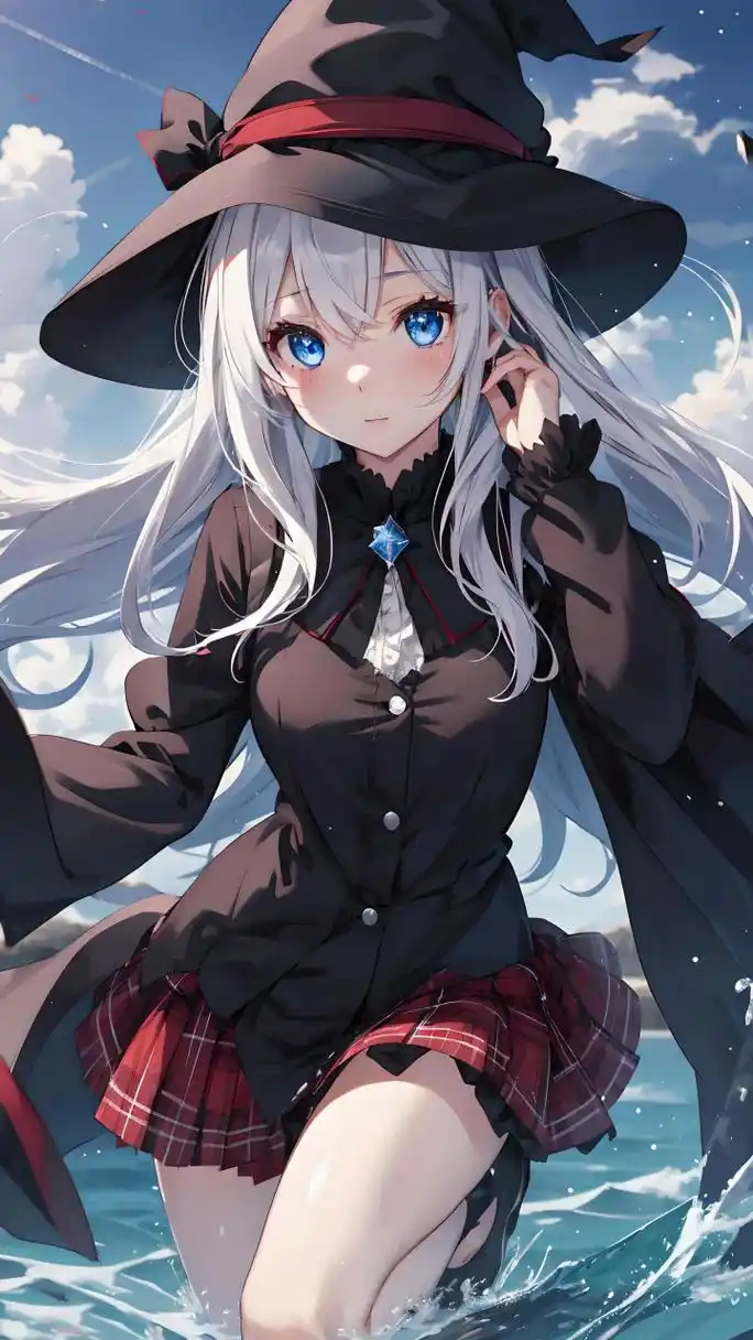 二次元美少女# 有谁不喜欢白毛美少女呢