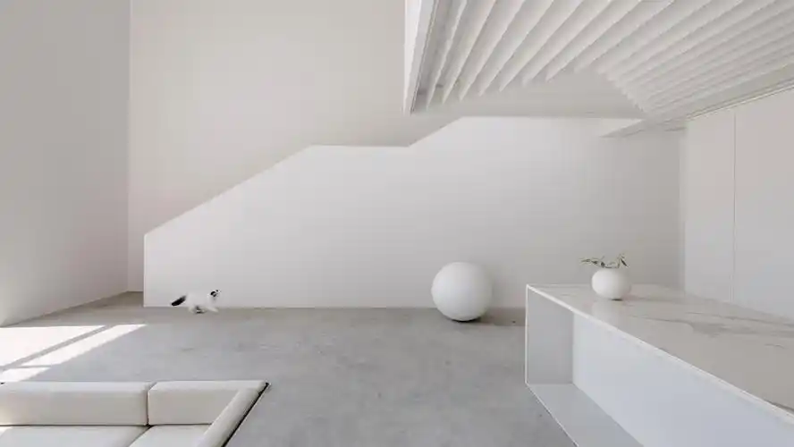 "无界"理念现代极简的办公室