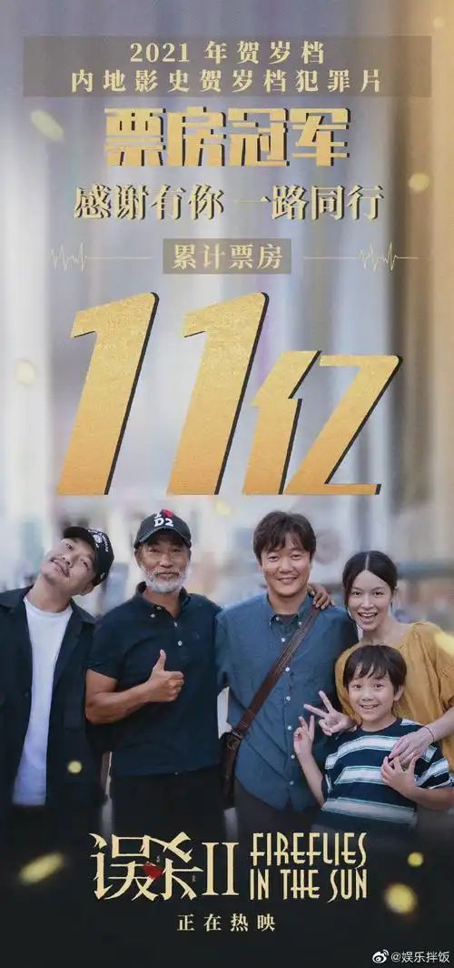登顶2021年贺岁档票房冠军,内地影史贺岁档犯罪片票房冠军!