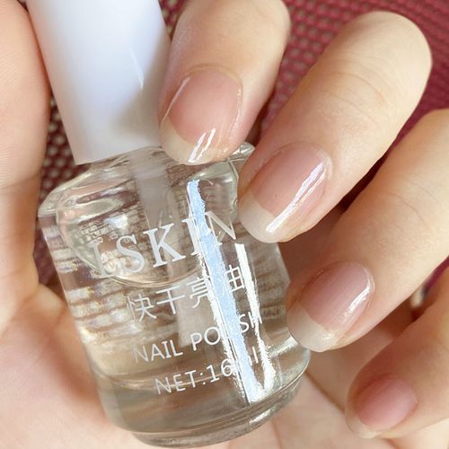 学生透明指甲油自然色封层亮甲油底油免烤速干防水补丝袜仿刮仿氧不用