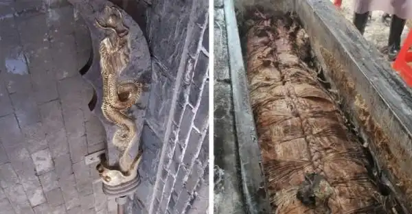 关羽陵墓曝光!青龙偃月刀出土!