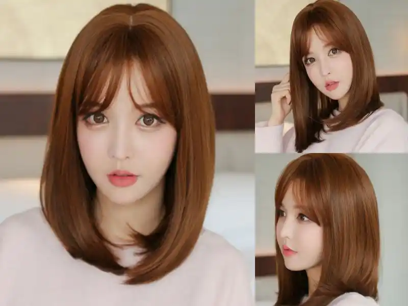 2018年很流行的齐肩内扣短发,圆脸换上也显瘦!