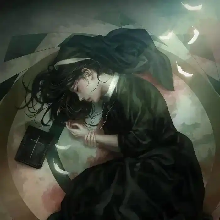 暗黑风丧系头像孤独就像发烧在夜晚最盛