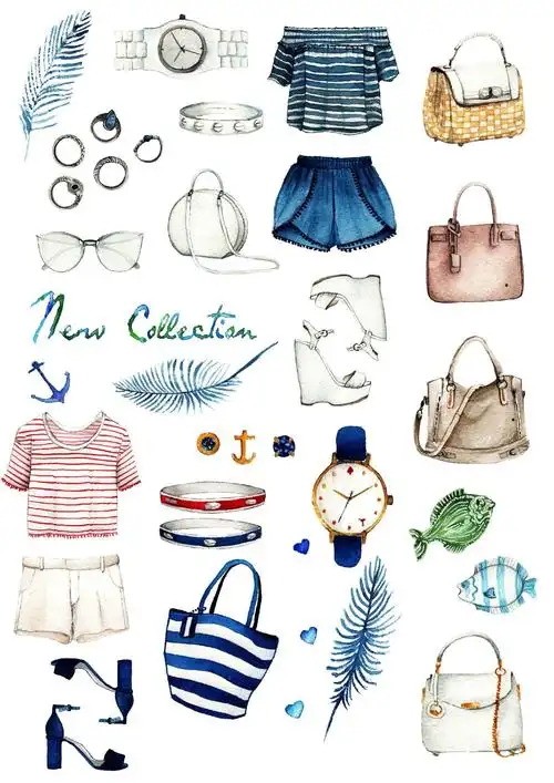 手帐素材 素材 服装配饰参考