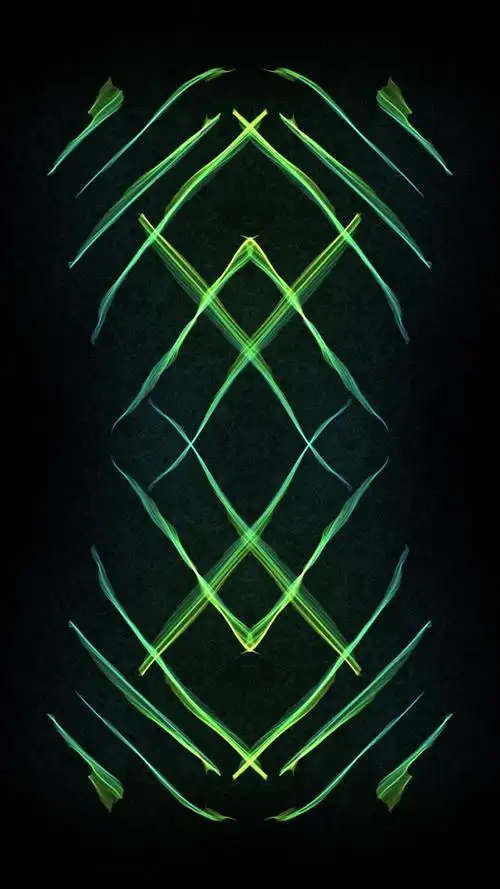 绿色荧光科技背景图片