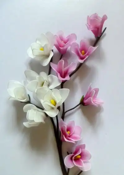 丝网花-玉兰花制作