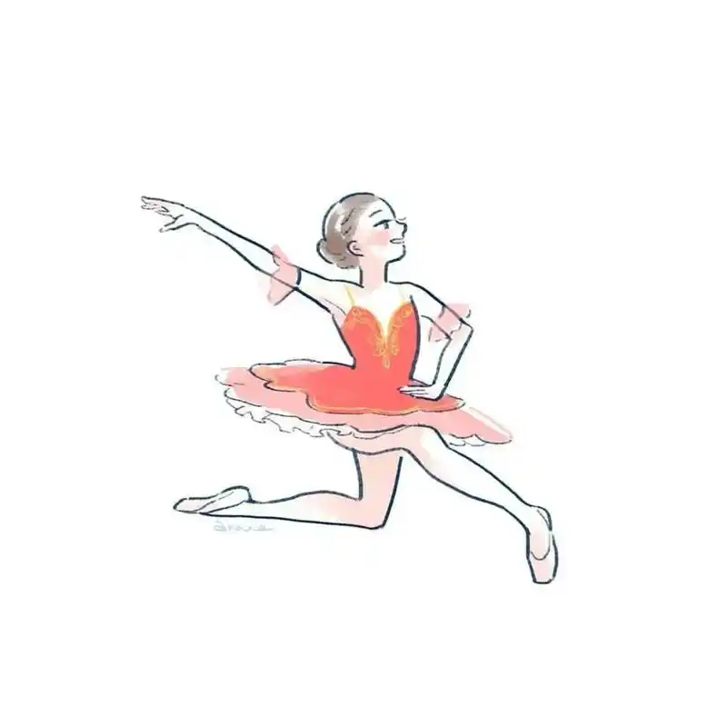 一组可爱插画,纯真美好,热爱舞蹈的女孩 #舞蹈漫画 #舞蹈动 - 抖音