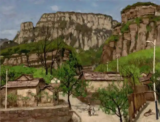 油画杨飞云太行山写生作品赏析