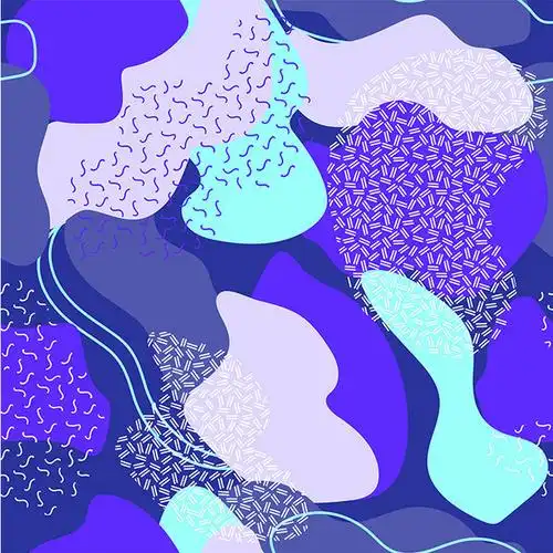 时尚创意几何色块拼贴抽象元素图形h5页面海报背景设计矢量图素材淘宝