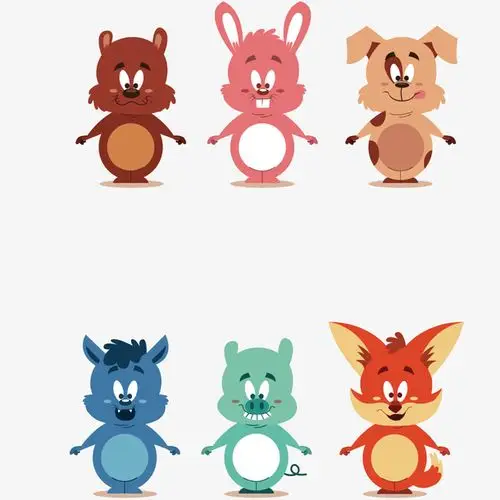 关键词 : 动物,卡通,兔子,小狗