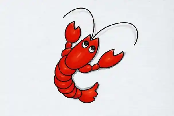 教大家学画小龙虾简笔画画法详细步骤图解教程