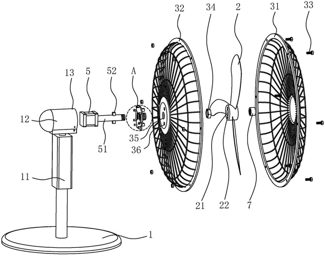 一种用于安装电风扇机头的壳体结构及电风扇