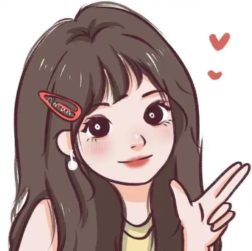 满怀希望就会所向披靡剪刀手女生头像