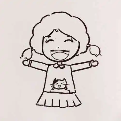 自画像简笔画女生 自画像简笔画女生马尾