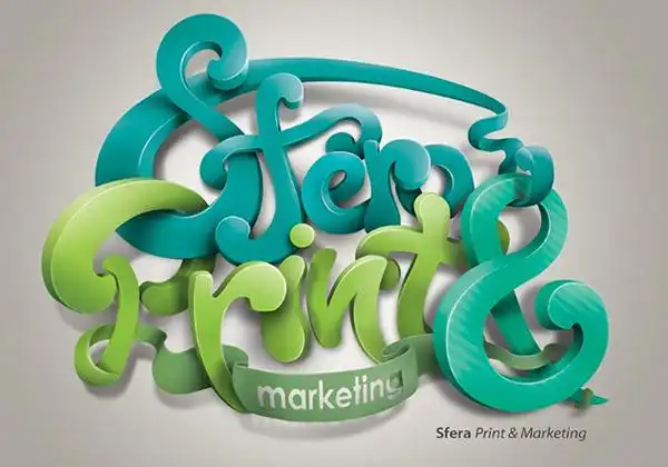 30款创造性的三维字体设计2设计前沿