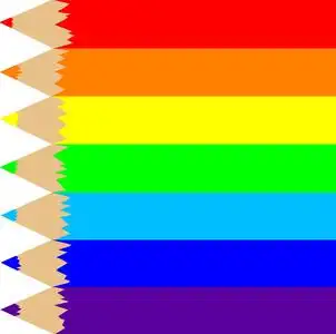 彩虹的颜色照片