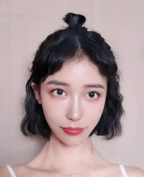 冬天你就差一款"丸子烫"|减龄|烫发|丸子头|发型|短发_网易订阅