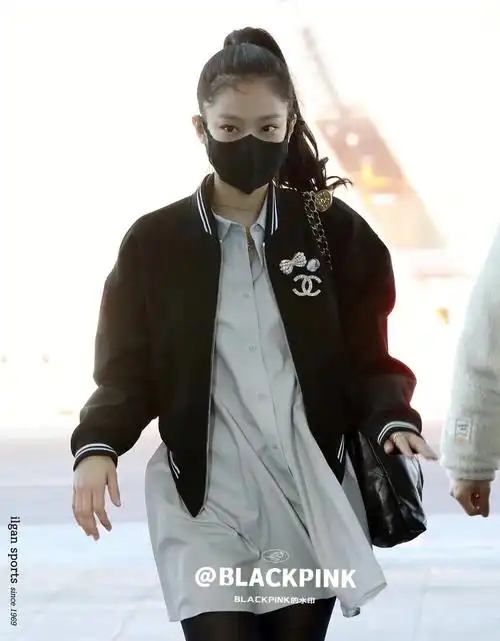 jennie机场生图高马尾的妮妮也绝绝子