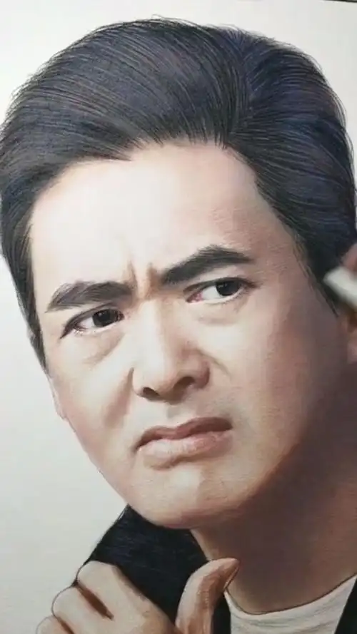 牛人手绘周润发,真的是一代天王的人物,实在太霸气了