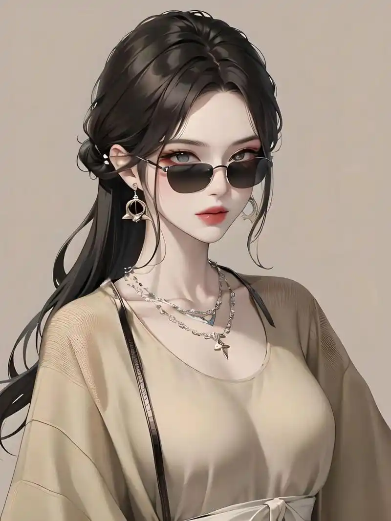 戴墨镜的女孩|很酷很飒!   墨镜一戴,谁都不爱～三张图的发型都很美