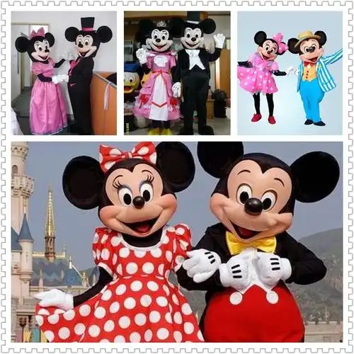 人偶服装定制卡通米老鼠米妮玩偶衣服行走人偶服女米妮