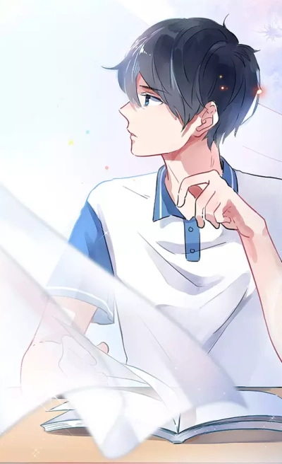 漫画少年男生小哥哥学长帅制服 校服 侧脸侧颜壁纸 高清