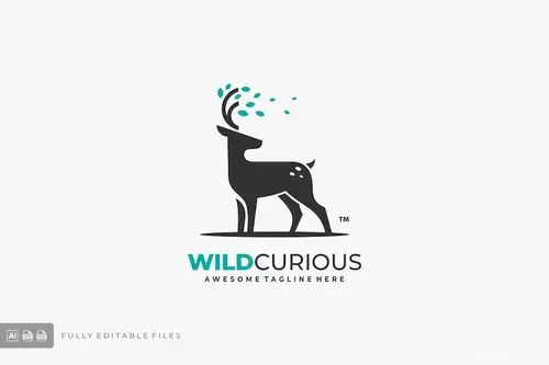 7个可爱的动物品牌logo标志设计模板