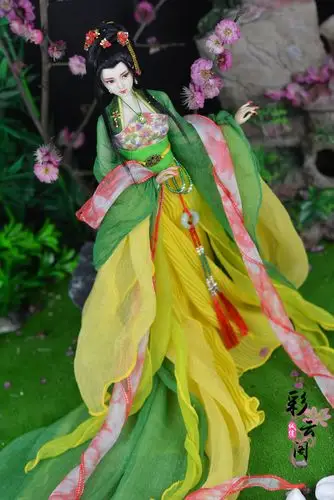 【彩云阁】6分娃娃ob娃娃 可儿娃娃心怡娃娃古装衣服 -桃林姐妹