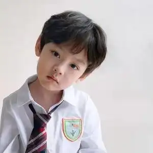 小男孩假发短直发可爱帅气齐刘海透气宝宝拍照写真自然蓬松全头套