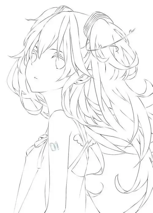 初音未来手绘线稿 临摹涂色的最佳选择