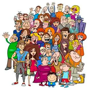 人群蚊漫画图片