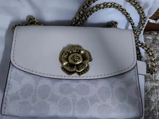 蔻驰女士斜挎包怎么样 蔻驰山茶花系列小包包_什么值得买