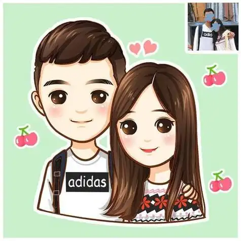 手绘头像q版头像定制照片真人情侣漫画卡通q版人物设计卡通头像淘宝